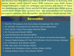 Universitas Kristen Satya Wacana Salatiga Gelar Pelatihan Menulis Kolaboratif Bagi Mahasiswa Papua