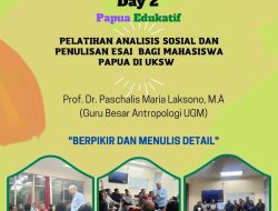 Prof Dr PM Laksono MA Ajak Generasi Muda Papua Berpikir Detail
