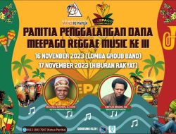 Komapa Gelar Festival Reggae ke-III Meepago Pekan Kedua November Mendatang