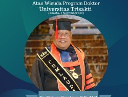 Wisuda Doktor Ilmu Hukum di Universitas Trisakti, Ini Judul Disertasi Bupati Mimika Eltinus Omaleng