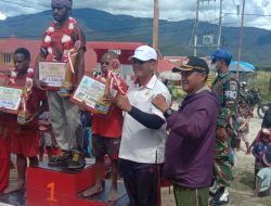 Lomba Lari 5 KM Waghete Kodim 1703/Deiyai Dalam Rangka Menyemarakkan Natal 2023 Berlangsung Meriah