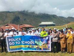 Cara Edukasi Tertib Berlalulintas Ala Polres Lanny Jaya Melalui Program Police Go To School
