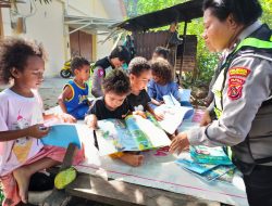 Polres Jayapura Kota Gelar Taman Bacaan Tingkatkan Literasi Membaca Bagi Anak Usia Dini