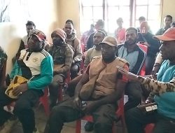 Technical Meeting Jelang Pelaksanaan Turnamen Bola Voli dan Dapur Umum di Waghete, Kabupaten Deiyai