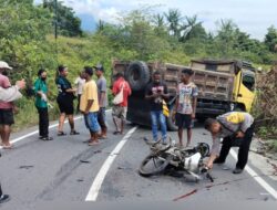 Kecelakaan Truk dan Sepeda Motor di Distrik Sentani Barat, Pelajar SMP Tewas di Tempat