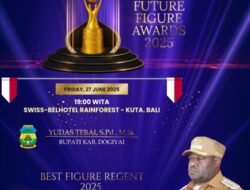 Bupati Dogiyai Yudas Tebai Raih Penghargaan IFFA Tahun 2025 Kategori Best Leader Figure Regent