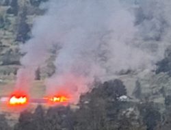 Pasukan OPM Umumkan Bakar Dua Rumah Milik Bupati Kabupaten Puncak dan Kantor Distrik Omukia 