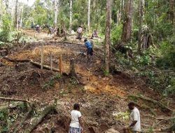 Sekretaris Dinas PMK Kabupaten Dogiyai Yeron Agapa: Warga Gotong-Royong Bangun Kampung