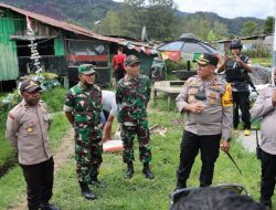 Kapolres Paniai Kompol Abdus Syukur Felani Kunjungi Aradide Menyusul Penghadangan Anggota Polisi