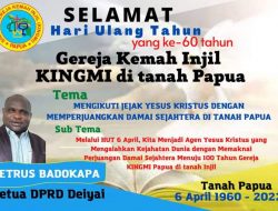 HUT ke-60 Kingmi di Tanah Papua: Cinta dan Perhatian Bupati dan DPRD Deiyai untuk Para Petani
