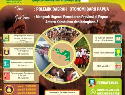 Gugus Tugas Papua Gelar Lomba Menulis dan Presentasi Esai tentang Daerah Otonomi Baru di Tanah Papua