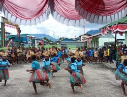 Koramil Tigi Gelar Lomba Tari Yospan Meriahkan HUT ke-77 TNI Tahun 2022