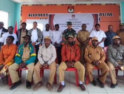 Komisi Pemilihan Umum Kabupaten Deiyai Sosialisasi Aplikasi Lindungi Hakmu