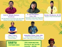 Pemuda Katolik Gelar Webiner Bertema Pemuda Penggerak Transformasi Digital di Tanah Papua