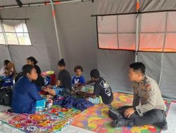 Pascagempa 5,4 Skala Richter, Polda Papua Terjunkan Tim Psikologi Bantu Warga di Tenda Pengungsian