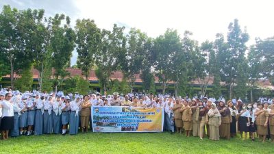 Direktorat Lalulintas Polda Papua Beri Penyuluhan Tertib Berlalulintas di SMK Negeri 2 Kotaraja