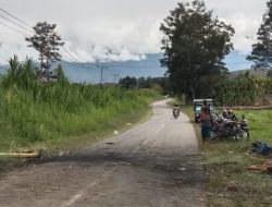 Akses Jalan di Libarek yang Ditutup Keluarga Korban Penembakan di Jayawijaya ke Tiga Kabupaten Dibuka