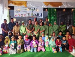 Lomba Meriahkan Bulan Ramadhan Berakhir, Kodim Deiyai Berbagi Tali Kasih kepada Anak-anak Yatim Piatu
