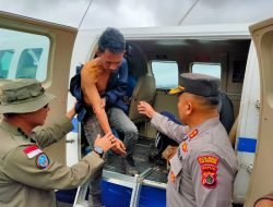 Aparat Evakuasi 4 Karyawan PT IBS yang Disandera OPM di Distrik Okbiba, Pegunungan Bintang