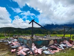 Kebakaran Kembali Terjadi di Kabupaten Dogiyai: Kantor Distrik Kamuu Timur Ludes Dilalap Si Jago Merah