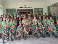Dandim Dedi Suryanto Pimpin Upacara Koprapot Pindah Satuan Personel Kodim Deiyai