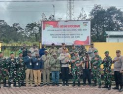 Apel Gabungan dan Gelar Pasukan Dalam Rangka Pemilu 2024 di Kabupaten Deiyai
