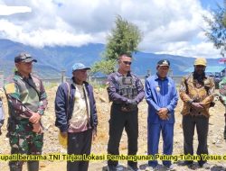 TNI Bangun Patung Tuhan Yesus di Bilogai, Penjabat Bupati Apolos Bagau: Ini Simbol Perdamaian di Intan Jaya