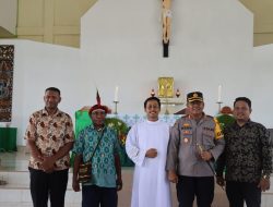Kapolres Yahukimo Heru Hidayanto di Gereja Katolik Santo Yosep: Terima Kasih Bapa Pastor dan Umat Paroki Dekai