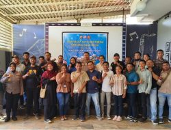 Kapolres Mimika Gede Putra Tatap Muka dengan Pekerja Media Bersinergi Menyukseskan Pemilu