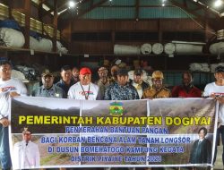 Penjabat Bupati Dogiyai Kirim Bantuan Melalui Pesawat Pilatus Untuk Korban Longsor di Distrik Piyaiye