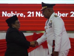 John Rettob Dilantik Kembali Jadi Wakil Bupati Mimika, Penjabat Gubernur Ribka Haluk: Mendagri Beri Ucapan Selamat