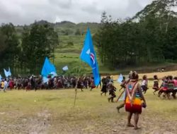Ribuan Massa Pendukung Ikuti Kampanye Partai Gelora di Kabupaten Tolikara, Papua Pegunungan