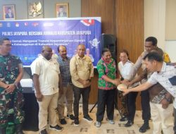 Sambut HPN 2024 Polres Jayapura dan Wartawan Gelar Diskusi Publik Melek Literasi Pemilu Damai 2024