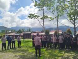 Dugaan Terjadi Kecurangan Saat Pleno Pemilu 2024 Tingkat Distrik, Personil Polres Yalimo Jadi Korban Anak Panah dan Lemparan Batu