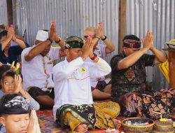 Dandim Deiyai I Wayan Deddy Suryanto Ikuti Ibadah Hari Raya Nyepi Tahun Baru Caka 1946 di Nabire