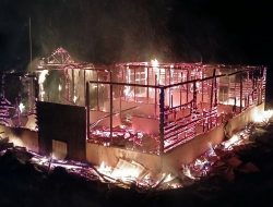 Kantor BPBD Dogiyai Terbakar Malam Ini, Kapolres Sarraju: Personil Sudah Bergerak ke TKP