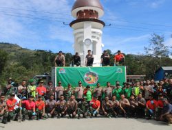 Kodim Tolikara Gelar Karya Bakti Dalam Rangka Meriahkan HUT ke-61 Kodam Cenderawasih