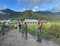 Aparat Gabungan Amankan Pelaksanaan Salat Idul Adha di Obano, Kabupaten Paniai