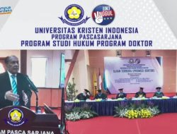 Penasihat Senior Kantor Staf Presiden Republik Indonesia Manuel Kaisiepo Raih Gelar Doktor