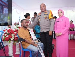Kapolda Papua Mathius Fakhiri Ikuti Puncak Bakti Kesehatan Jelang HUT ke-78 Bhayangkara
