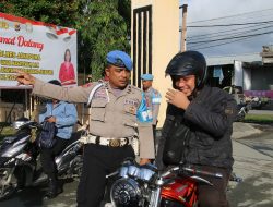 Propam Polres Jayapura Razia Kendaraan Personil Untuk Tegakkan Disiplin Internal