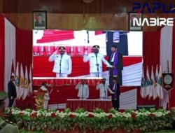Penjabat Gubernur Ribka Haluk Resmi Lantik Nenu Tabuni dan Marthen Ukago Sebagai Penjabat Bupati