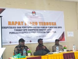 KPU Kabupaten Dogiyai Catat Ada 96.103 Pemilih dan 212 Tempat Pemungutan Suara Untuk Pilkada 2024