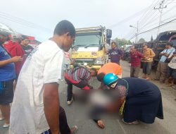 Tabrakan Motor dan Truk Terjadi di Depan Bengkel Duta Auto Hawai Sentani