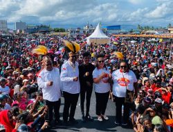 Ribuan Massa Tumpah Menghadiri Deklarasi Paslon Bupati-Wakil Bupati John Rettob-Emanuel Kemong di Pilkada 2024
