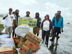 Pemuda Katolik Papua Tengah Serahkan Bantuan Untuk Warga di Distrik Sinak, Kabupaten Puncak