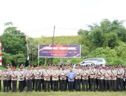 Kapolres Jayapura Nasatekay Pimpin Upacara Tabur Bunga di Taman Makam Pahlawan Marthen Indey