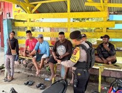 Satuan Samapta Patroli Rutin Ciptakan Situasi Kamtibmas Tetap Kondusif di Wilayah Polres Jayapura