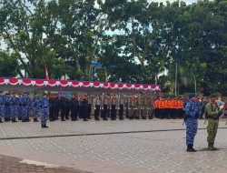 Bupati Mimika Pimpin Upacara Taptu dan Pawai Obor Mengawali Rangkaian Peringatan HUT ke-80 RI