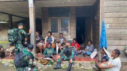 TNI Yonif Prabu Kian Santang Gelar Komsos di Kawasan PT Freeport Indonesia Tembagapura